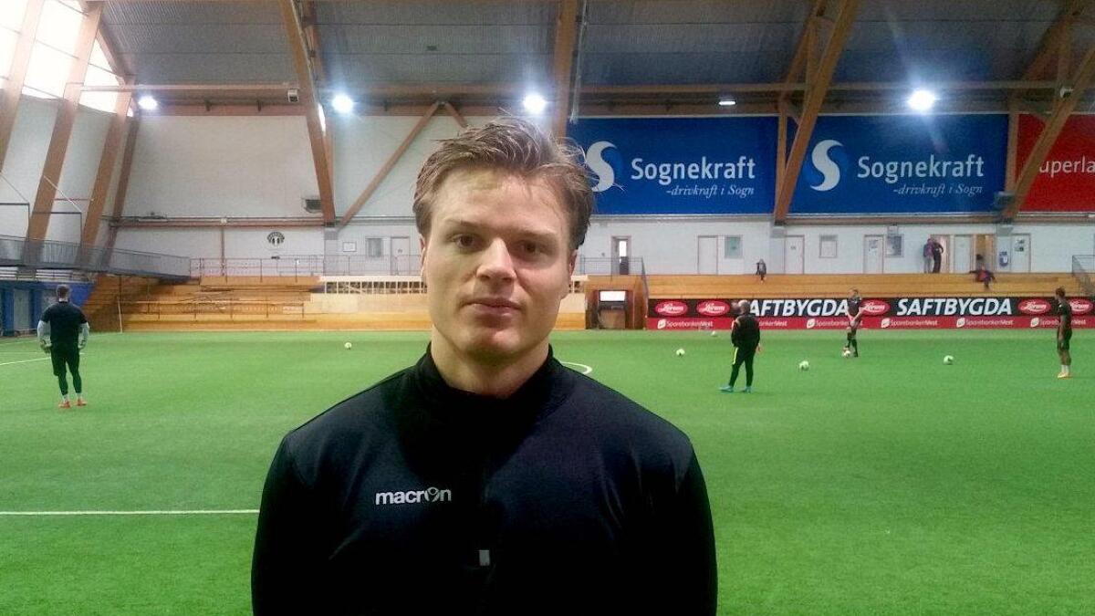 Fredrik Heggland er nøgd med starten i Åsane, og gler seg til tida framover med sine nye lagkameratar.