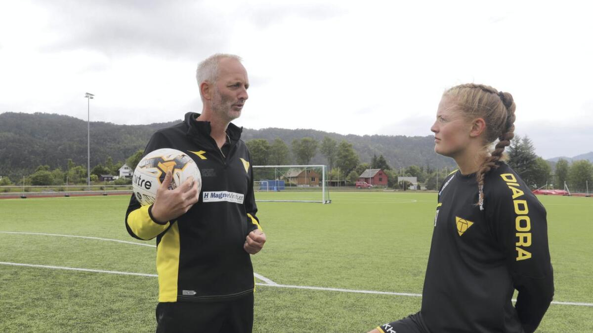 Ørjan Sandal har gjennom Team Talent Norway, jobben som fotballtrenar og i fotballskulen Camp Mallorca jobba med mange talent. No er det Vilde Drange Veglo og Malin Ludvigsen som får spesialoppfølging.