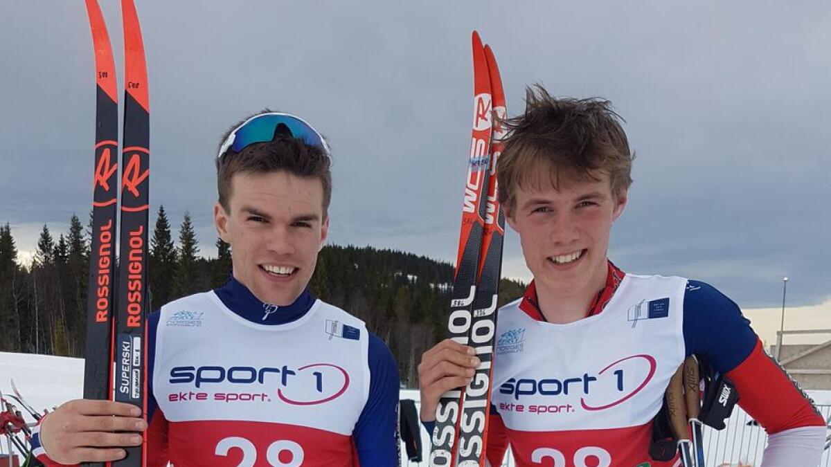 Bjørnar Stensrud Tyribakken og Kristen Mikkelsplass gjekk teamsprint for Bromma.