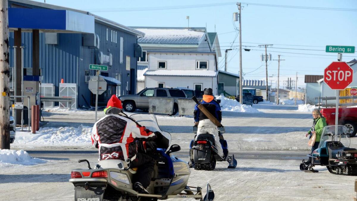 Skuter er eit vanleg syn i gatene i Nome.