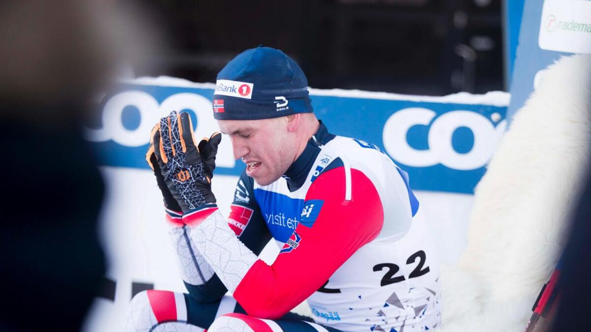 Pål Golberg reiser ikkje til verdscuprenna i Italia. Her under 15 km klassisk i Otepää tidlegare i vinter.