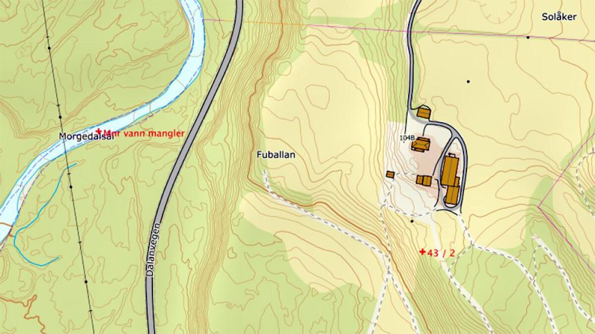 To haugar på jordet på Gotuholt har fått det passande namnet Fuballan.