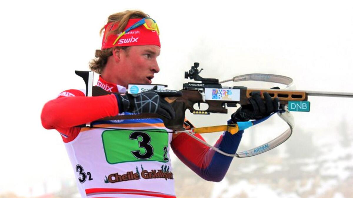 Aleksander Fjeld Andersen gjekk inn til fjerdeplass på fellesstarten sundag.