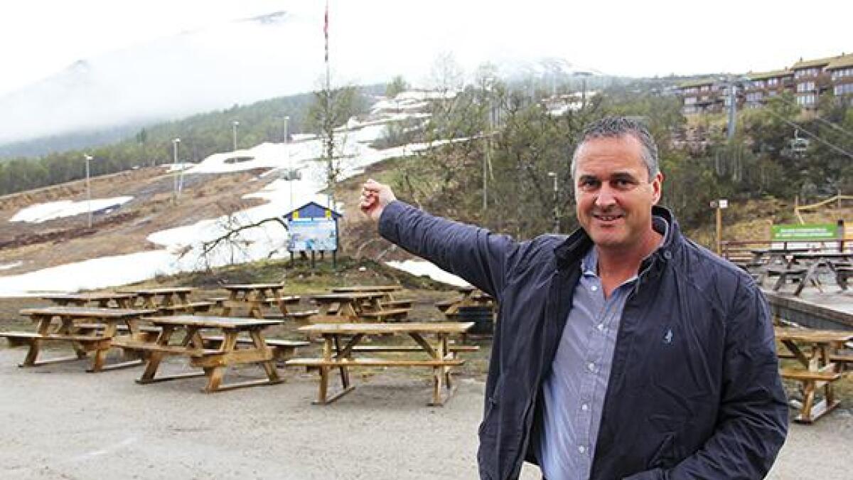 Roger Hagel Sørli i Hovden Alpin Utvikling vil ha sommarpark til 20 mill. kr. ved alpinsenteret.