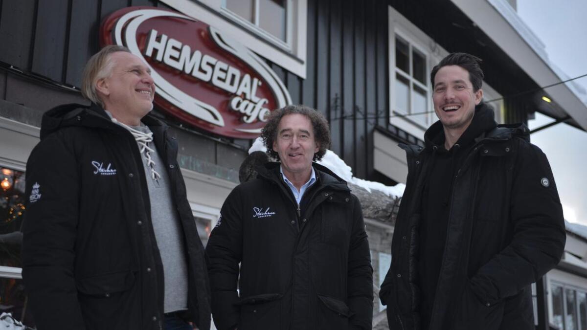 I dag er det desse tre som er partnarar i Hemsedal Café. F.v. Calle Johansen, Jens Martin Jørgensen og Thomas Karlsson.