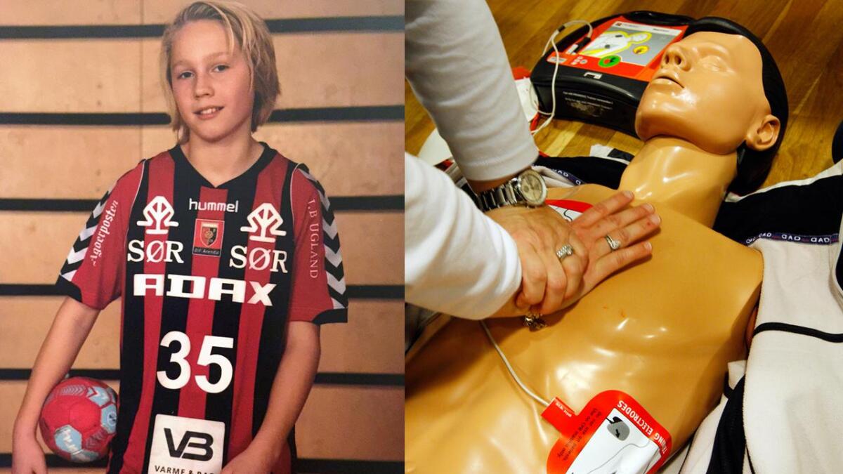 En hjertestarter som var plassert på Sør Amfi reddet etter alt å dømme livet til Magnus Olsen (12) da han fikk hjertestans midt under en håndballkamp.