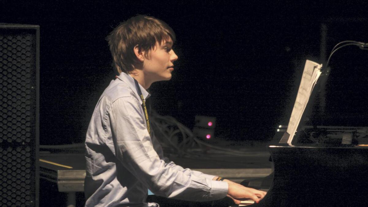 Gabriel Løsnesløkken imponerte på piano.
