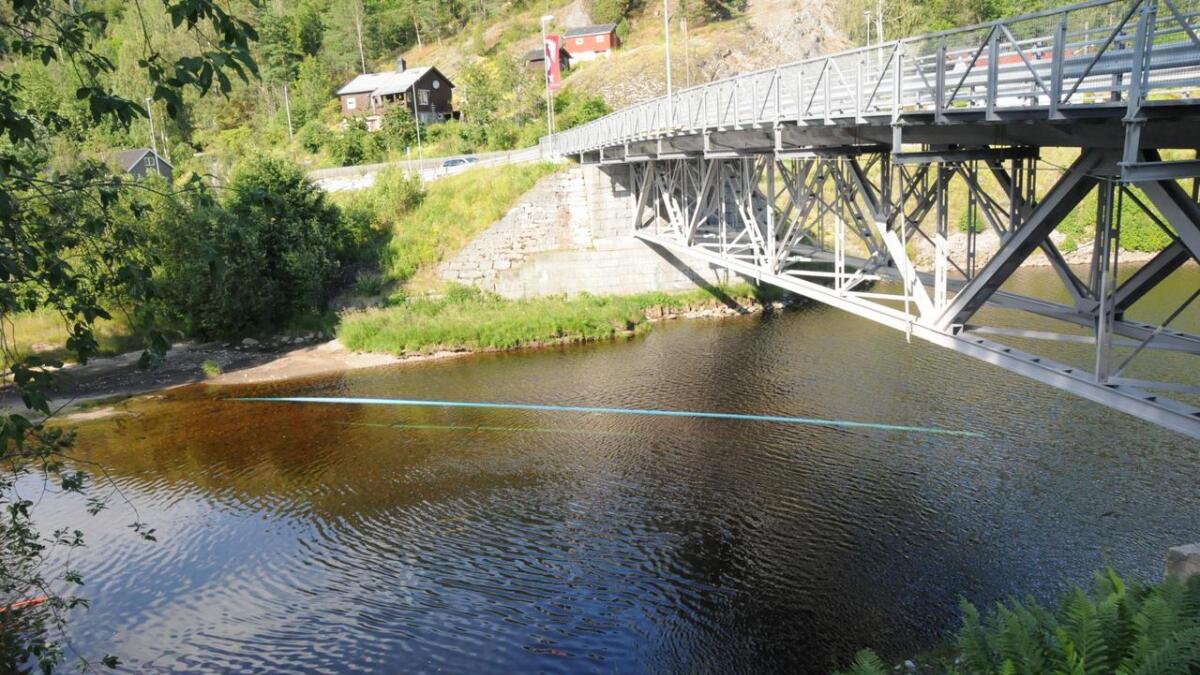 Hovudvassleidninga flyt i overflata på Vallaråi. både det allmenne blir råka, altså dei som nyttar vassdraget, og det råkar fiskens vandring, seier Kjell Carm hos NVE.