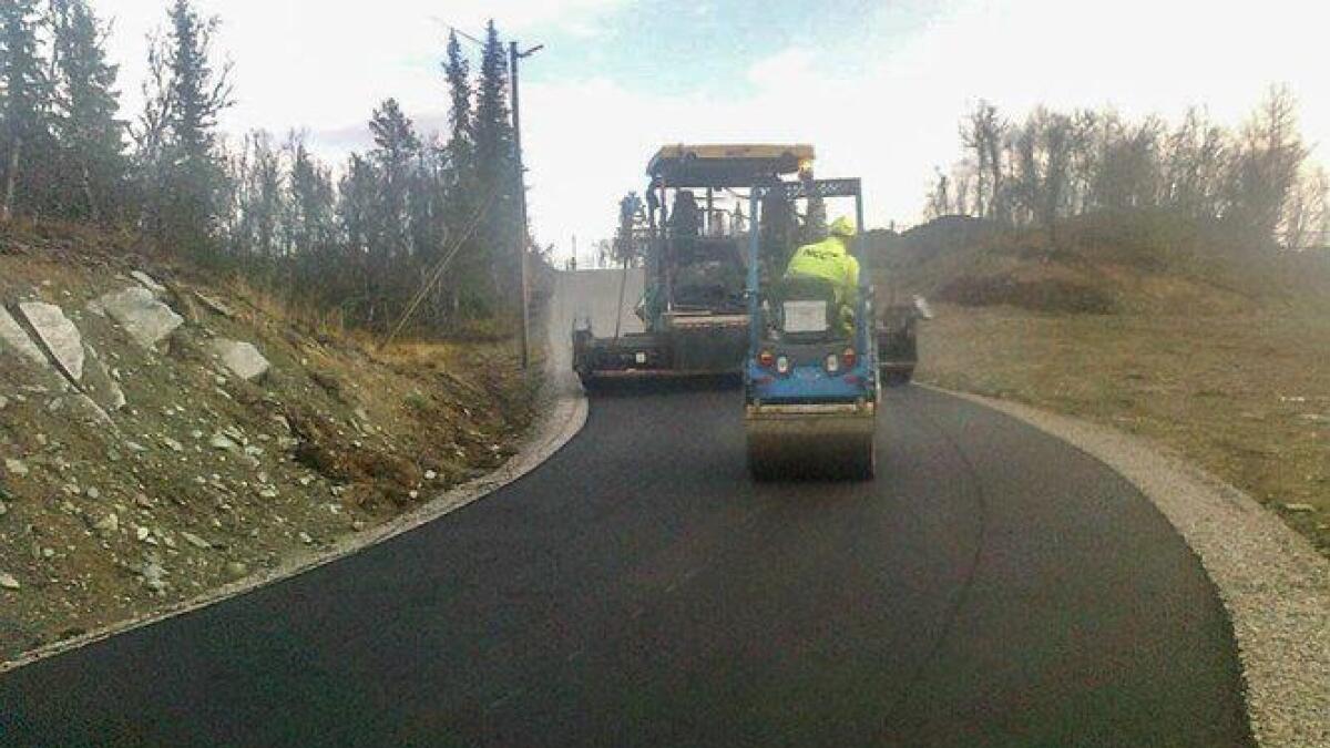 Nyleg var 1,2 km med asfaltert rulleskiløype klar til bruk på Liatoppen skisenter i Ål.