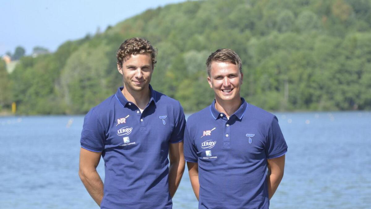 Hadler-Olsen og Lindgren har rodd saman i fire år, og har blant anna blitt nordiske meistrar i junior saman.