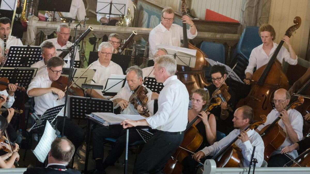 Drammen symfoniorkester spelte på tidenes fyrste Festspill. I år var dei tilbake i Nesbyen under jubileumskonserten.