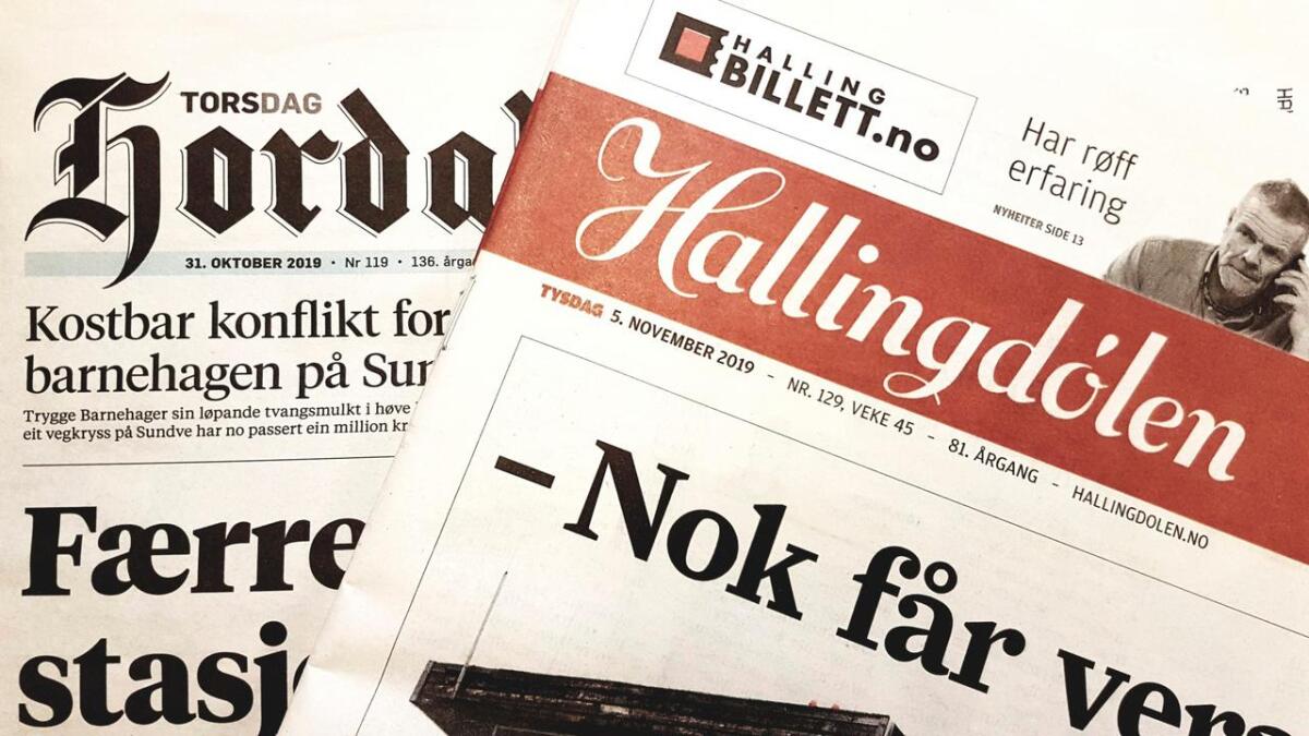 Uavhengige lokalaviser er viktige for mediemangfaldet. Men i dag er det ikkje mange att. Hallingdølen og Hordaland er to av dei.