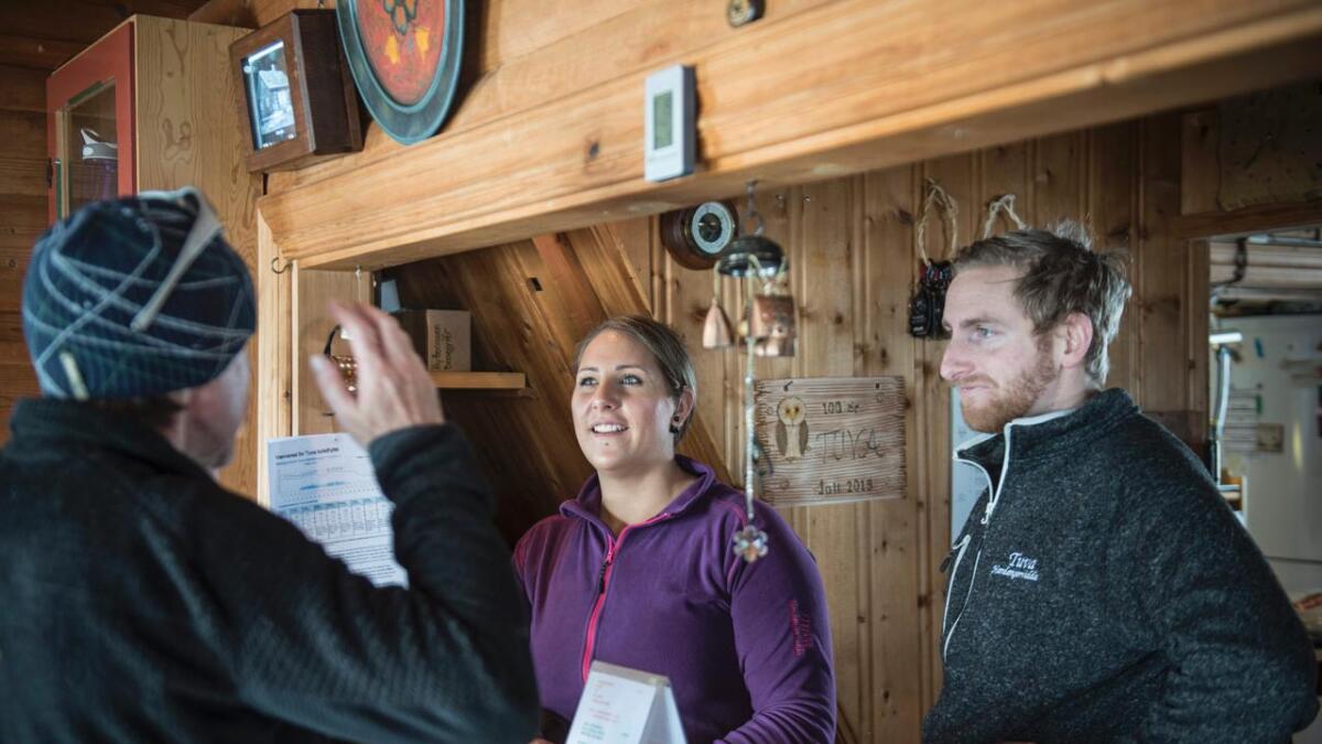 Mailiza Flataaker Schindewolf og Sigbjørn Leirflåt er nytt vertskap på Tuva Turisthytte.