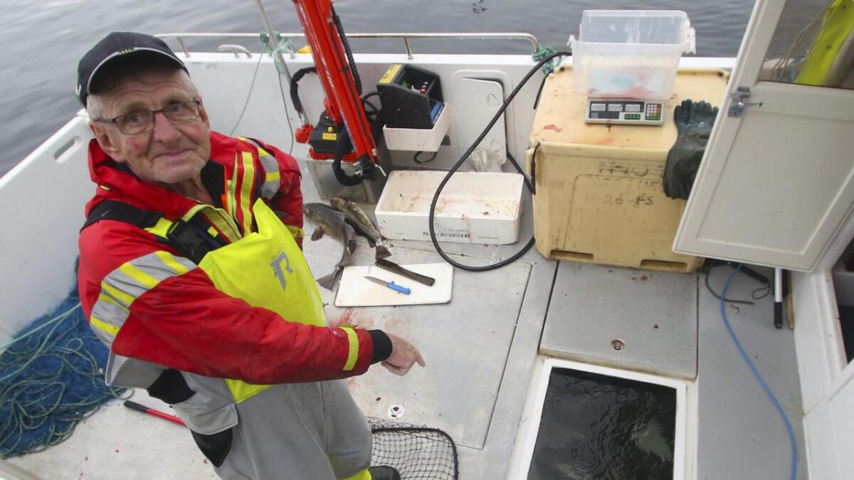 I tanken om bord har Tomas plass til bort imot 500 kg med fisk.