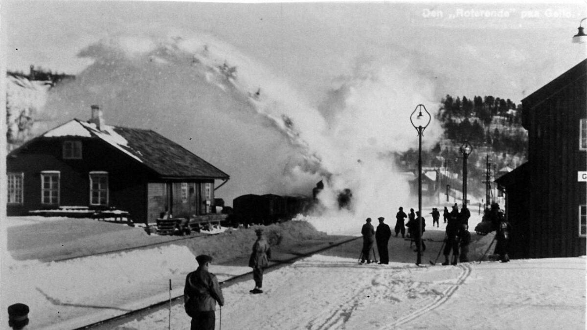 Geilo stasjon i Hol i 1935