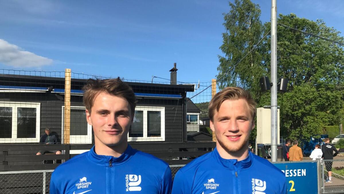 Hallingane Jesper Taaje og Espen Garnås er midtstopparar i Kjelsås.