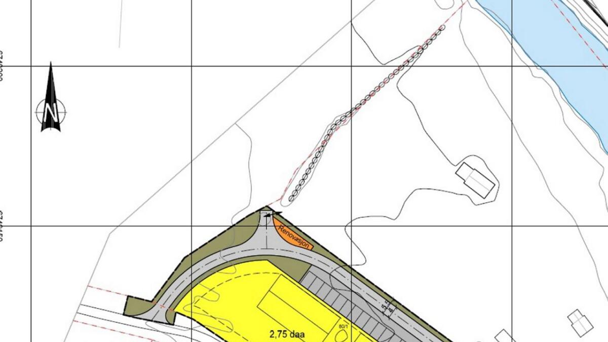 Farmen bustadfelt på Tuv kan opne for 16 nye bueiningar gjennom ei utviding av eit bustadområdet på kring tre mål. Plasseringa er i Øynevegen. Hemsil og Rv52 øvst i biletet.