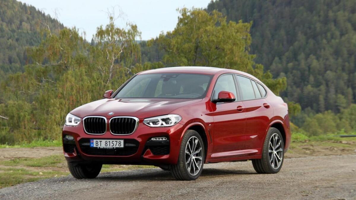 Den nye BMW X4 er som den førre basert på X3, men med nokre meir sporty effektar.