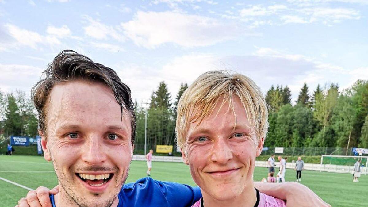 Gard Ragnar Killingberg (t.v.) hadde jobben med å stoppe Rosenborgs Birger Meling i cupkampen onsdag.