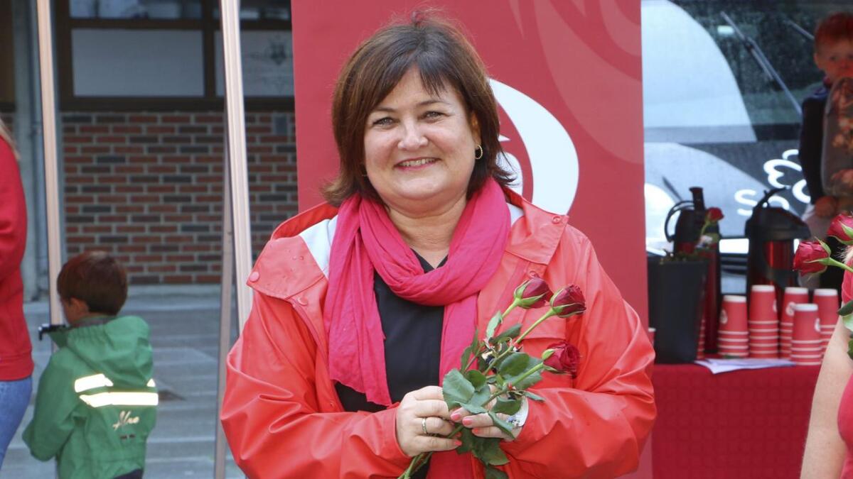 Arbeiderpartiet vann alle dei offentlege, vidaregåande skulane i nye Bjørnafjorden kommune. Trine Lindborg gler seg over resultatet.