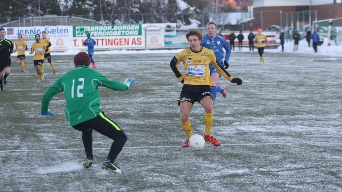 Her set Fabian Bødtker inn 1-2-målet mot Bjarg.