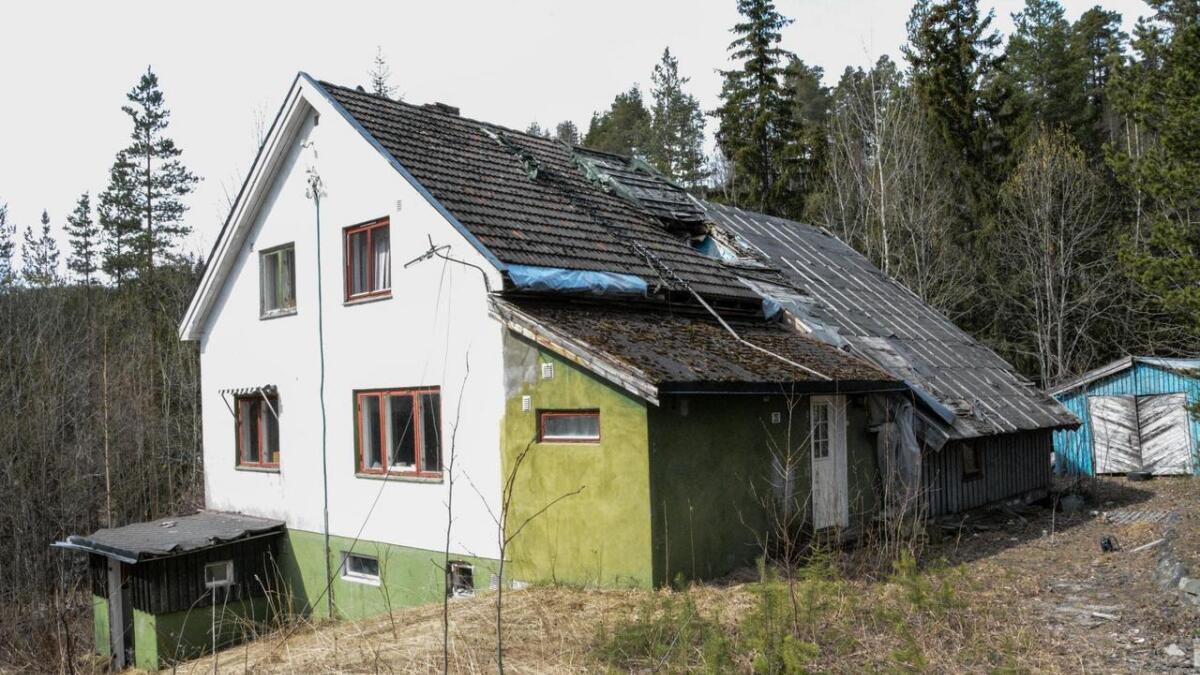 Det falleferdige huset i Syljerudvegen på Rødberg er borte.