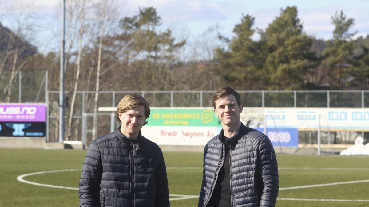 Håkon Fagerbakke Kvittingen (24) og Frode Moberg Øvredal (22) hadde spelt til saman nesten 25 år for Os før dei gjekk til Lysekloster i 2016. No er dei tilbake på Kuventræ.