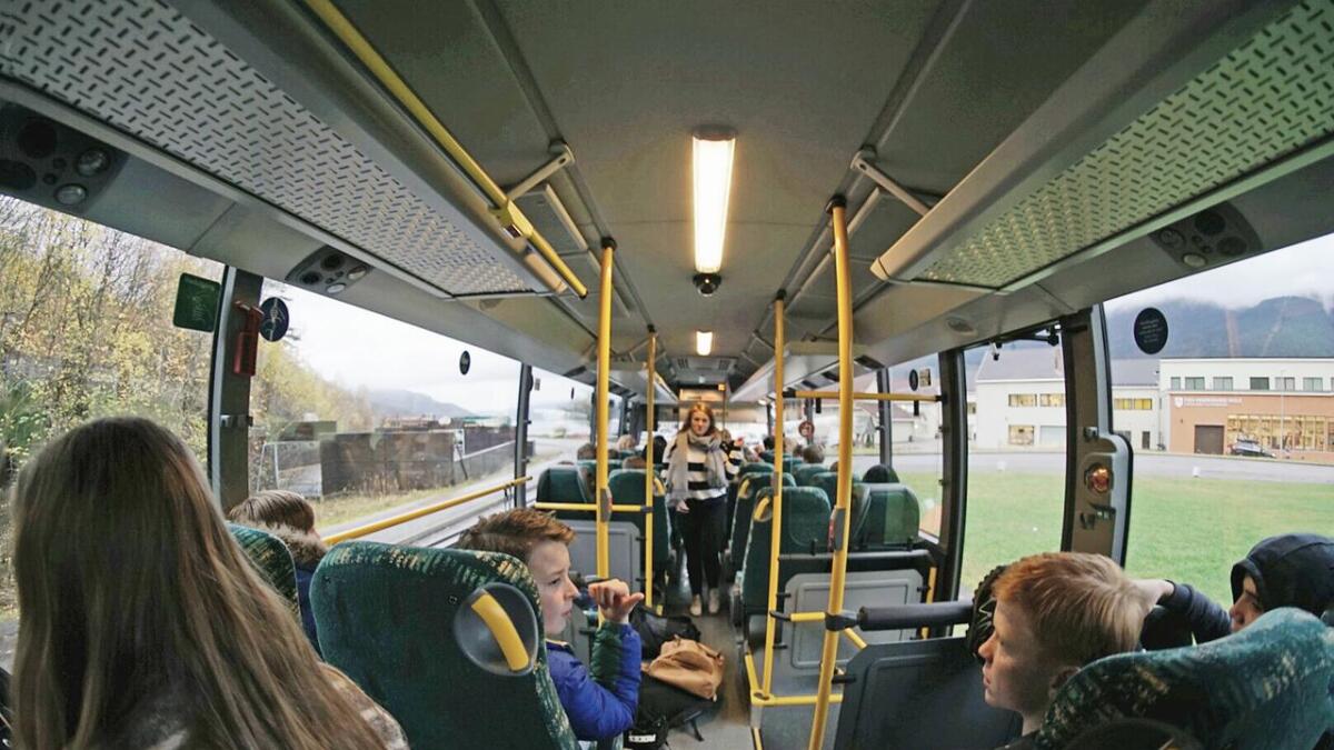 Bussen skal gå oftare frå Fusa til Haukeland etter endringar i ruta i haust. (Arkivfoto)