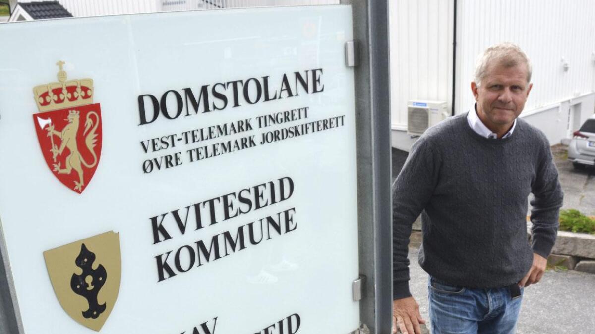 Ordførar i Kviteseid, Tarjei Gjelstad (Ap), er blant dei som kjempar for domstolane i Øvre Telemark.