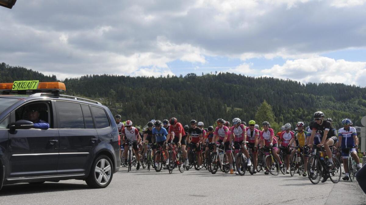 Sykkelrittet frå Åmot til Bø har vore arrangert sidan 2014. Her frå fjorårets ritt.