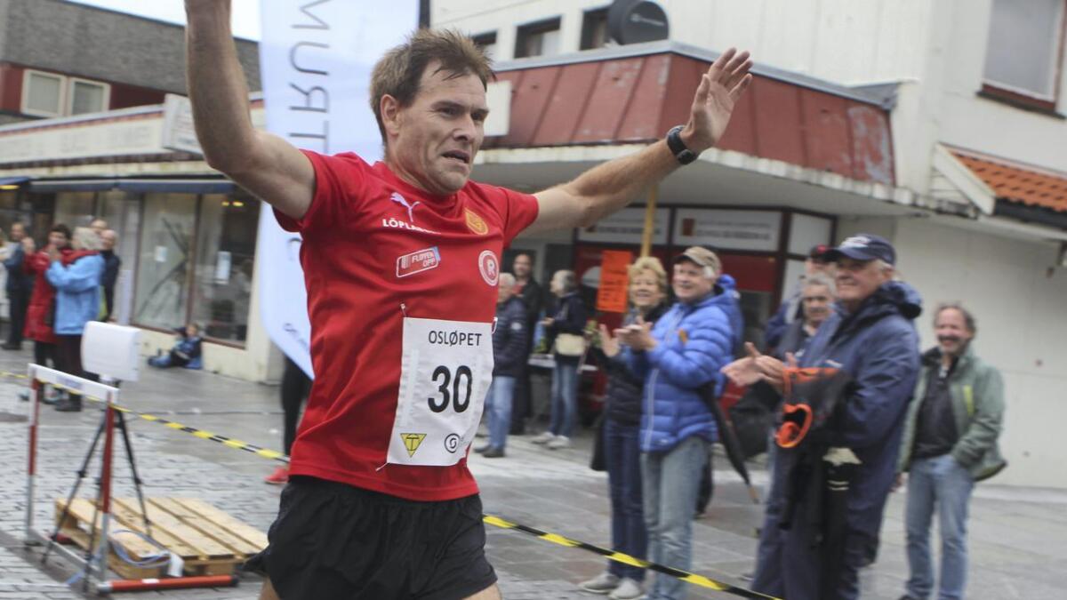 Geir Storetvedt Skaten vann på tida 24.24 og har berre godord å koma med om årets gjennoppståtte nykoming på løpsfronten.