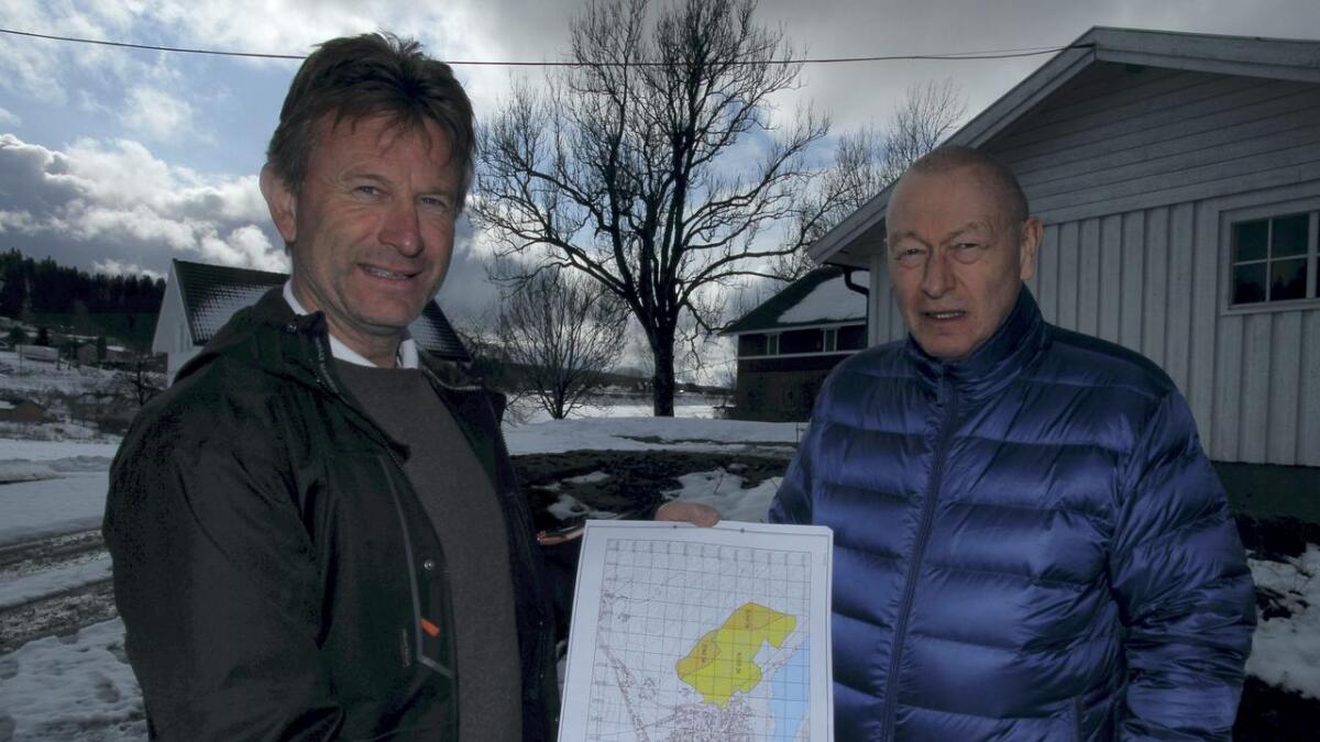 Snart er Magnar Larsen og Bjørn Holand er snart i mål med planen for Bervikåsen.