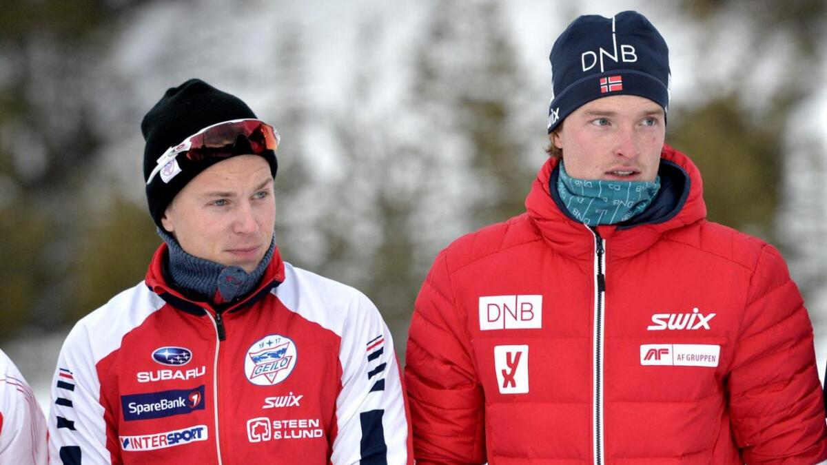 Pål Kristian Grue Tufte og Aleksander Fjeld Andersen gjekk gode sprintrenn i helga.