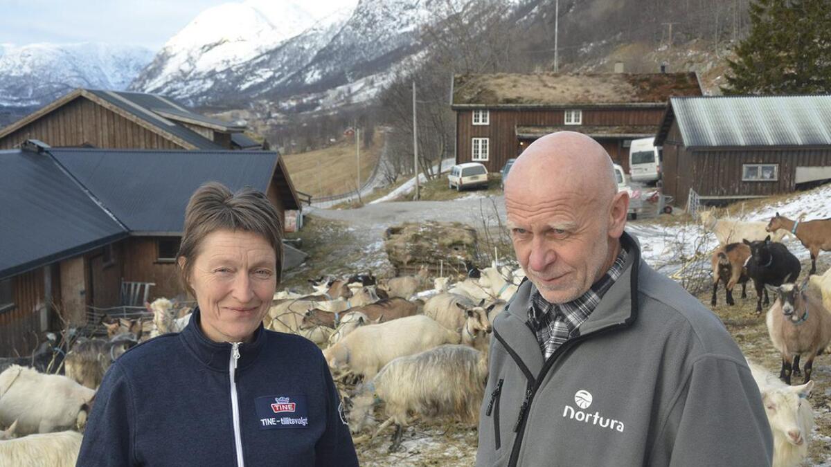 Hege Gonsholt og Ottar Flatland vonar mjølkeprodusentane vil bli med på fagsamlingane om dyrevelferd.