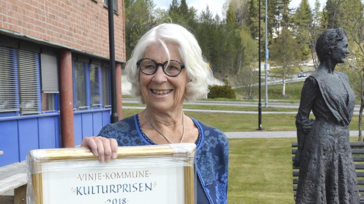 Åsta Østmoe Kostveit er årets vinnar av Vinje kommune sin kulturpris.