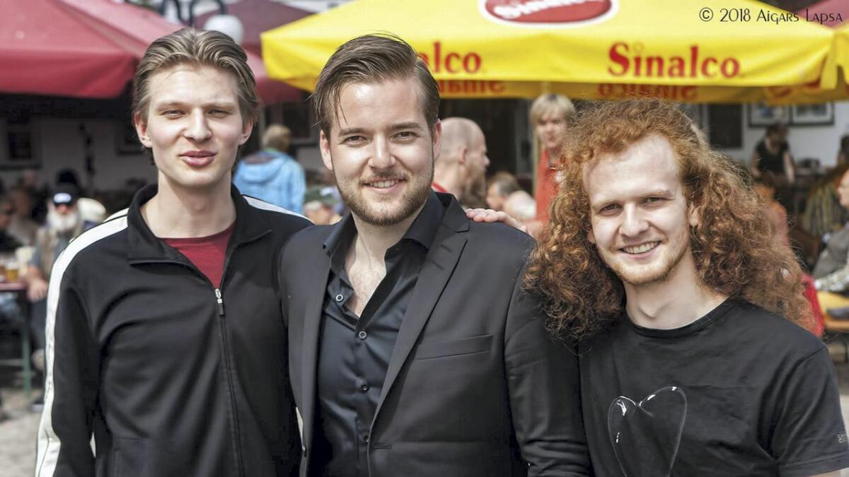 Sigurd Steinkopf, Hans Marius Johnsen og Jone Kuven var populære gutar under Baltic Bluesfestival i Nord-Tyskland.