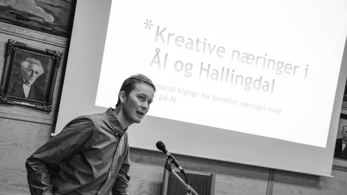 Arve Vennebo frå Papirbredden Innovasjon har jobba tett med Ål kommune blant anna om kulturklynge, ein møteplass og eit fellesskap for kreative næringar i Ål og Hallingdal.