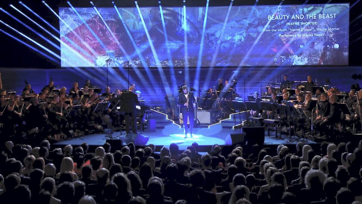 Marius Neset vedgår at han aldri har vore så nervøs som han var på torsdag, då han spelte for kongelege og store stjerner i konserthuset i Stockholm.