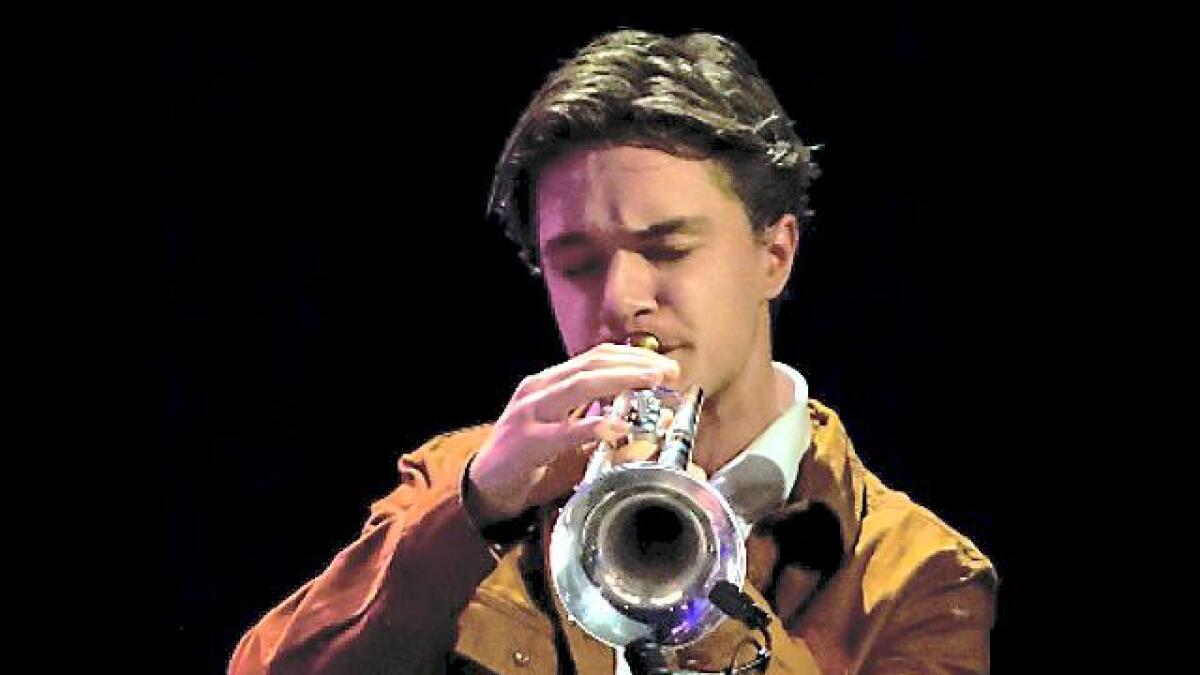 19 år gamle Oscar Andreas Haug er en talentfull trompetist. Nylig mottok han og fem andre stipendet «Talent Arendal» fra Arendal kommune.