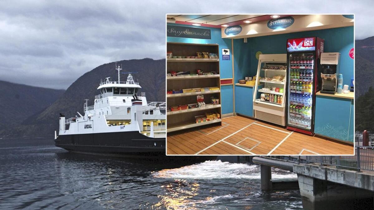 Kiosken som kjem på den nye Fusa-ferja blir sjølvbetjent, men med godt utval ifølgje direktøren i Fjord 1.