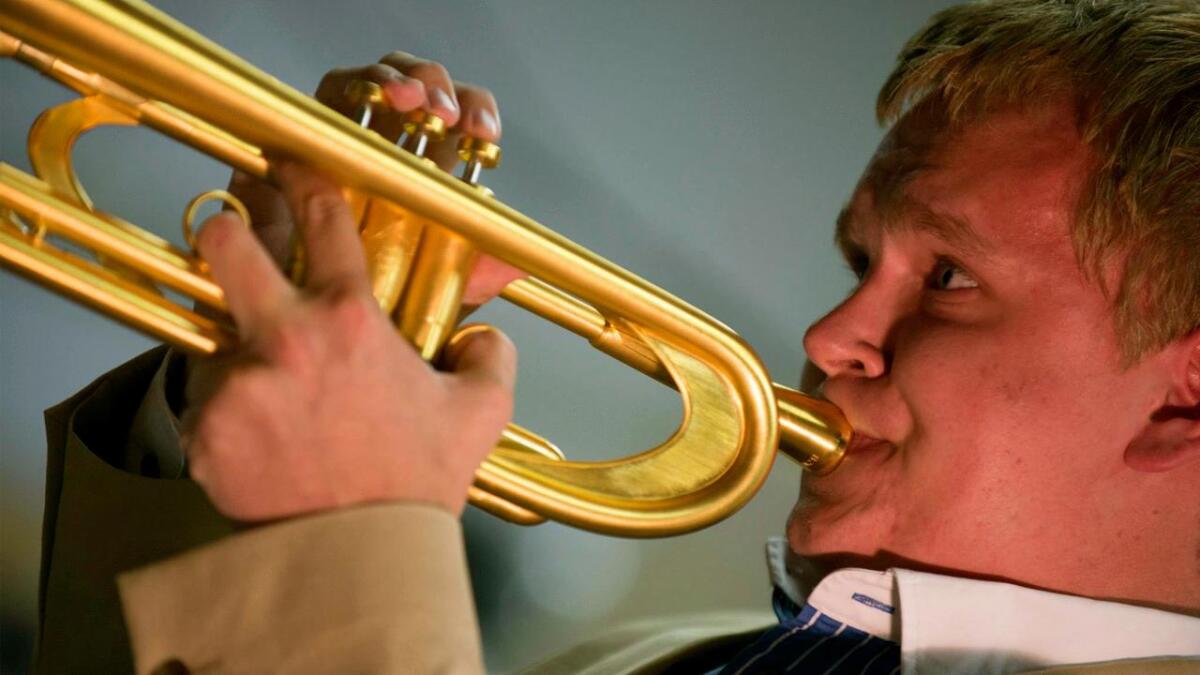 Askøyværingen Hans Marius Andersen blir sett på som eit av dei fremste trompettalenta i Europa.