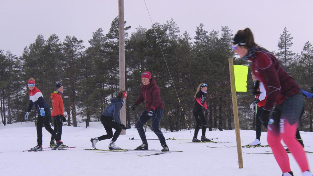 Alltid engasjerte Ann-Elen Skjelbreid gir alt i ski-tikken.