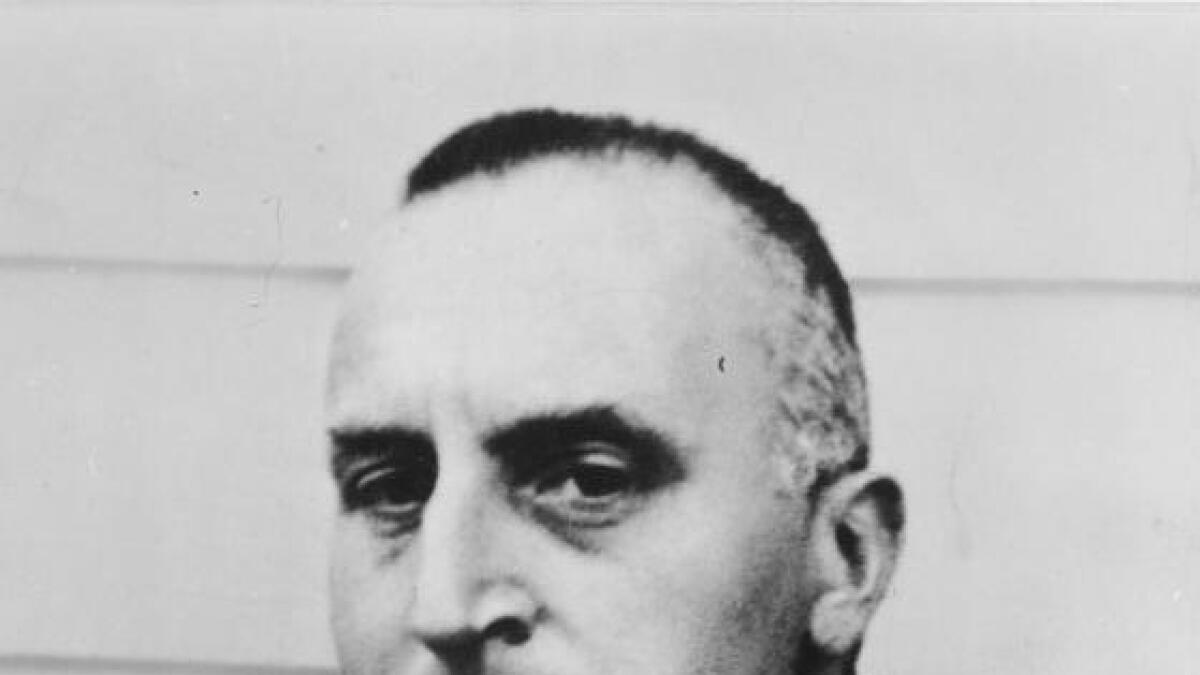 Carl von Ossietzky avbilda som konsentrasjonsleirfange etter at han sto opp mot regimet i Nazi-Tyskland i trettiåra.