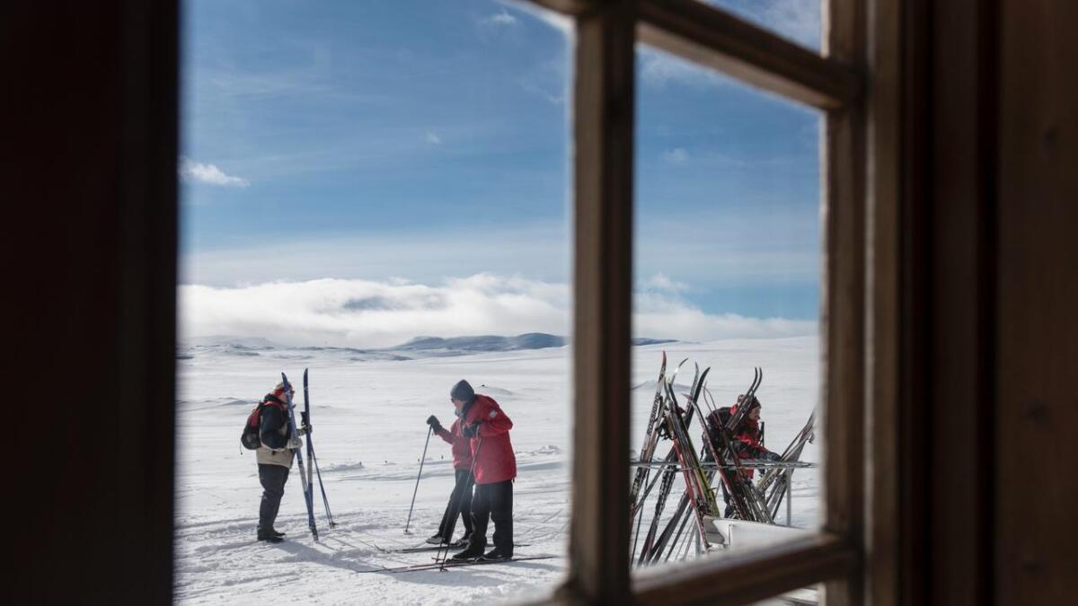 Det er gode snøforhold inn til Tuva og det set skifolket pris på.