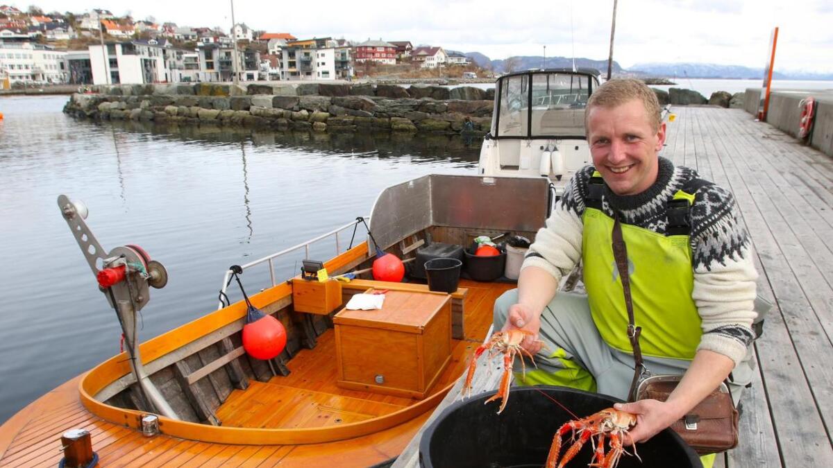 Yngve Eriksen føler seg privilegert som får høve til å leva av det han liker aller best - nemleg fiske.