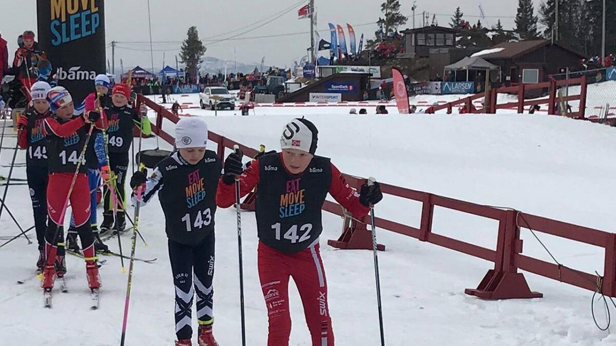 Torjus Tveiten Golid vart best i 11-årsklassa på Liatoppen skiskyttarfestival laurdag.