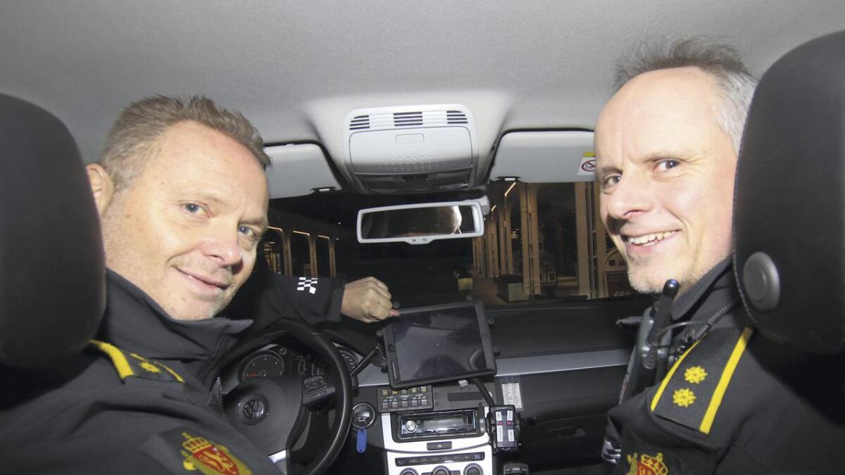 Audun Hadler-Olsen og Rune Fimreite på ein siste patruljetur i lag i Os.