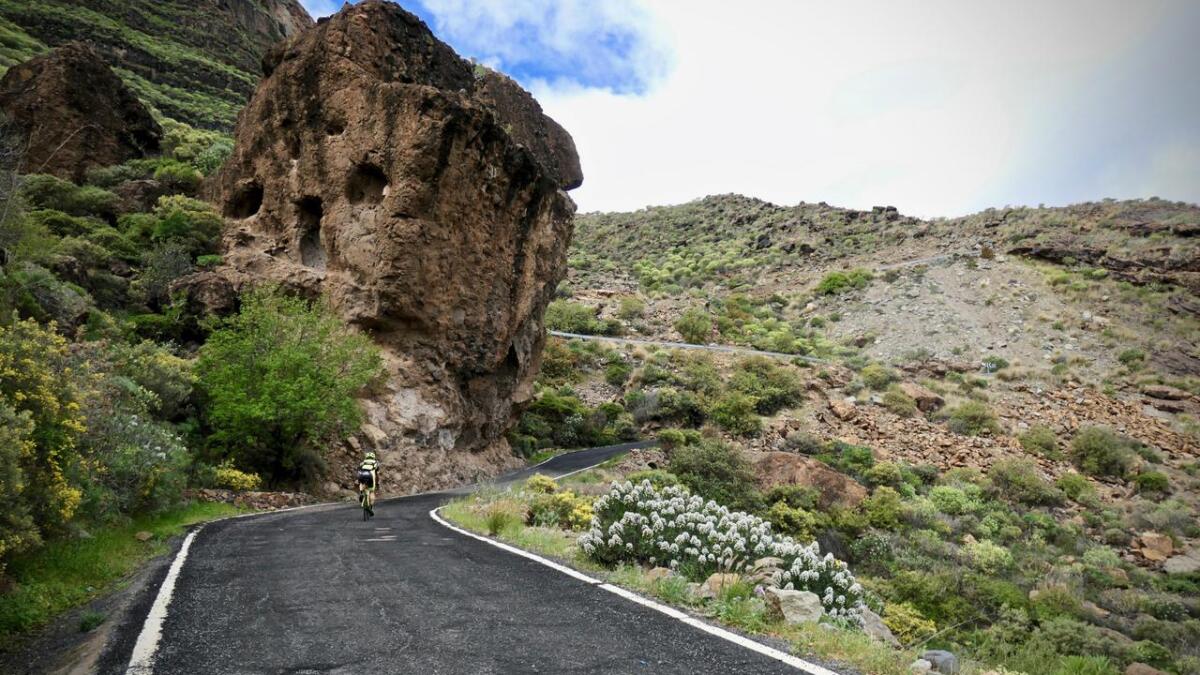 Gran Canaria har fleire utfordrande klatreturar for spreke syklistar.