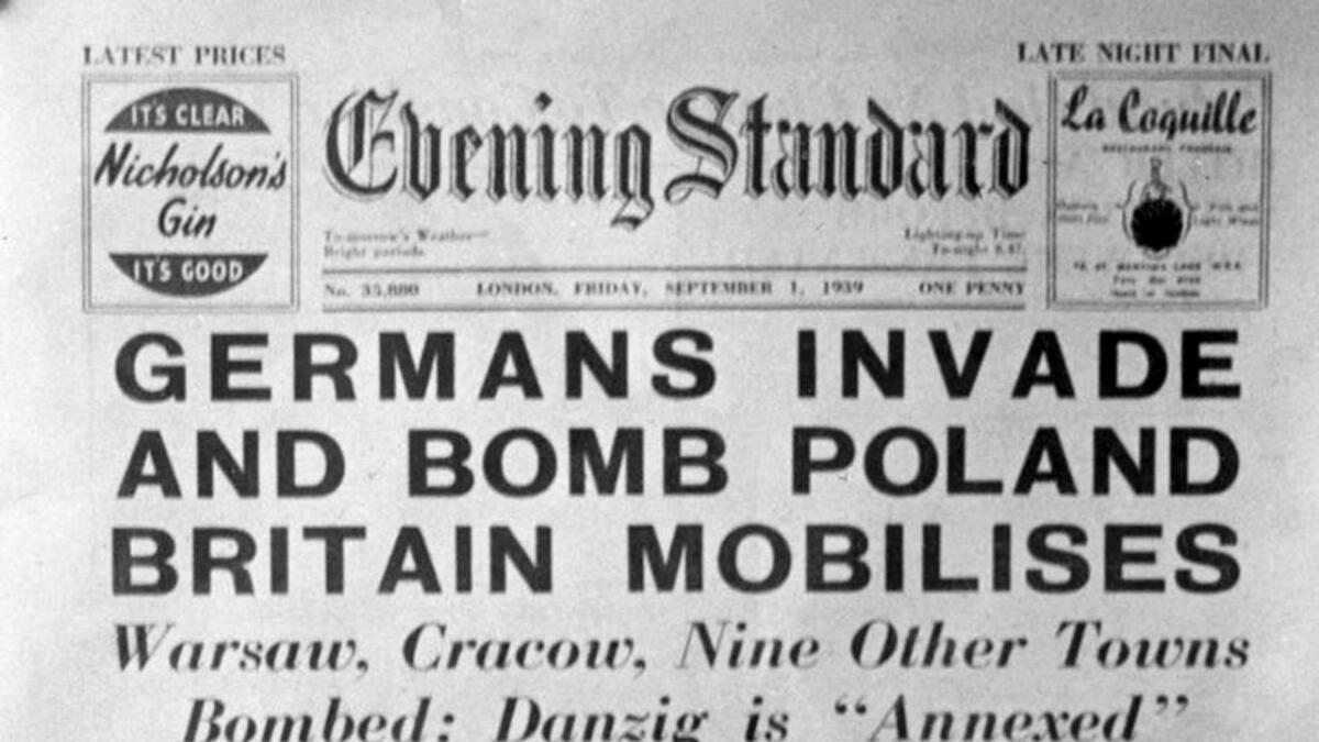 Tyskland invaderte Polen 1. september 1939. Det var starten på andre verdskrig.