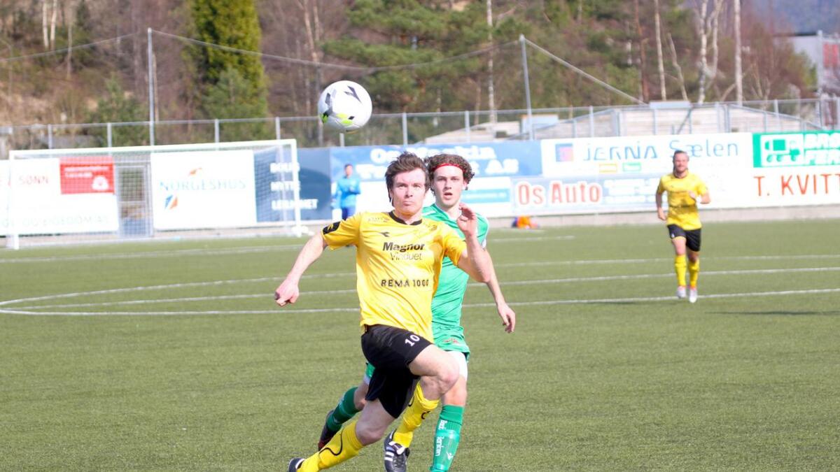 Mats Cato Moldskred skåra to mål i kampen mot Lyngbø i april. Det gjorde han også i kveld.